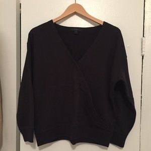 J.Crew Black Wrap Sweatshirt Size M